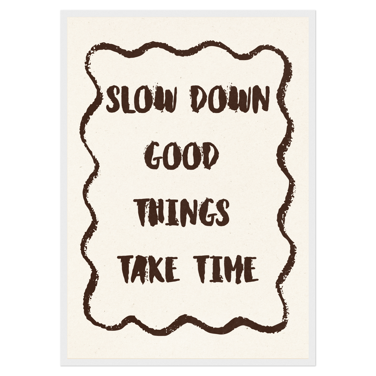 Slow Down Memoria Club Print Material