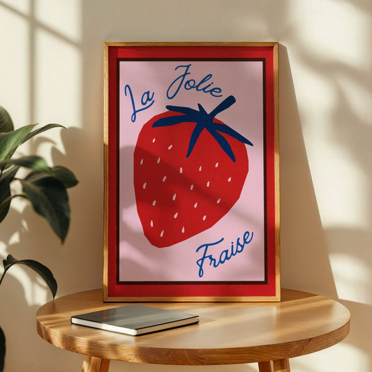 La Jolie Fraise Memoria Club Poster Vintage
