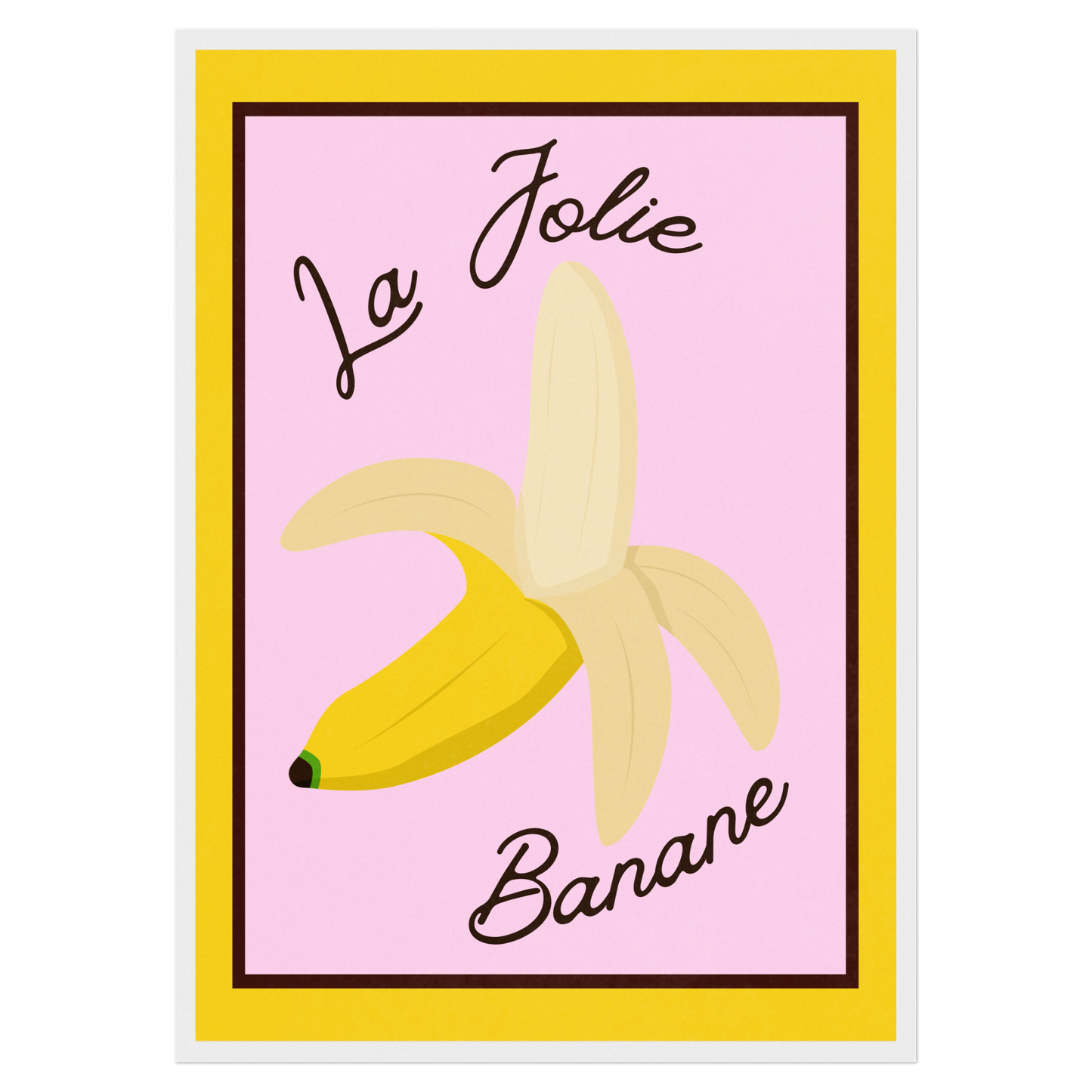 La Jolie Banane Memoria Club Poster Vintage