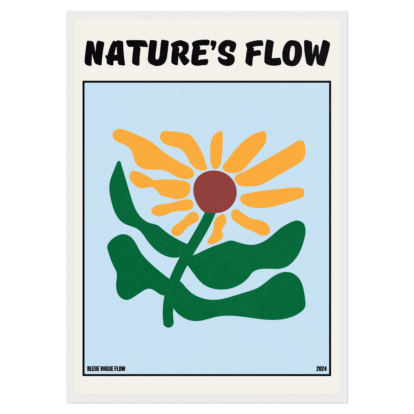 Poster Flower's Flow - Silence Azuré Memoria Club