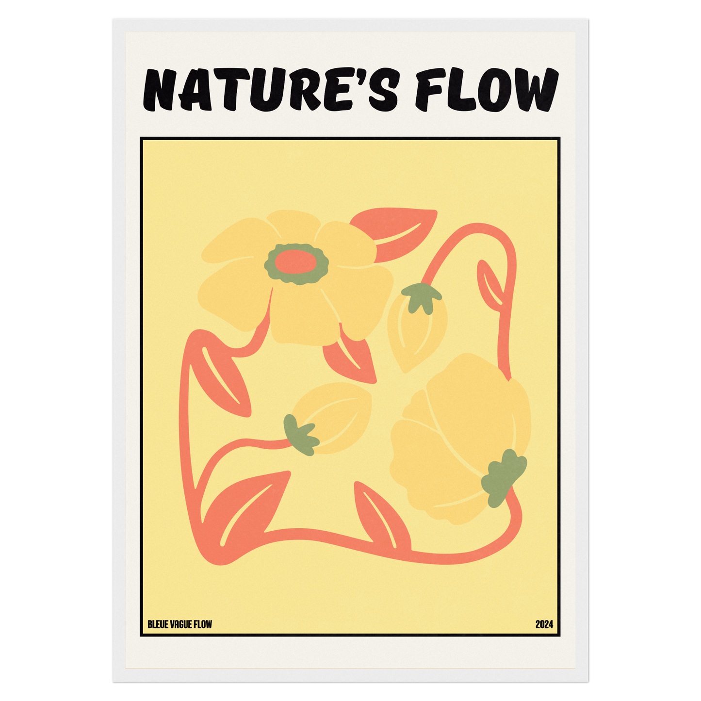 Poster Flower's Flow - Or Sauvage Memoria Club