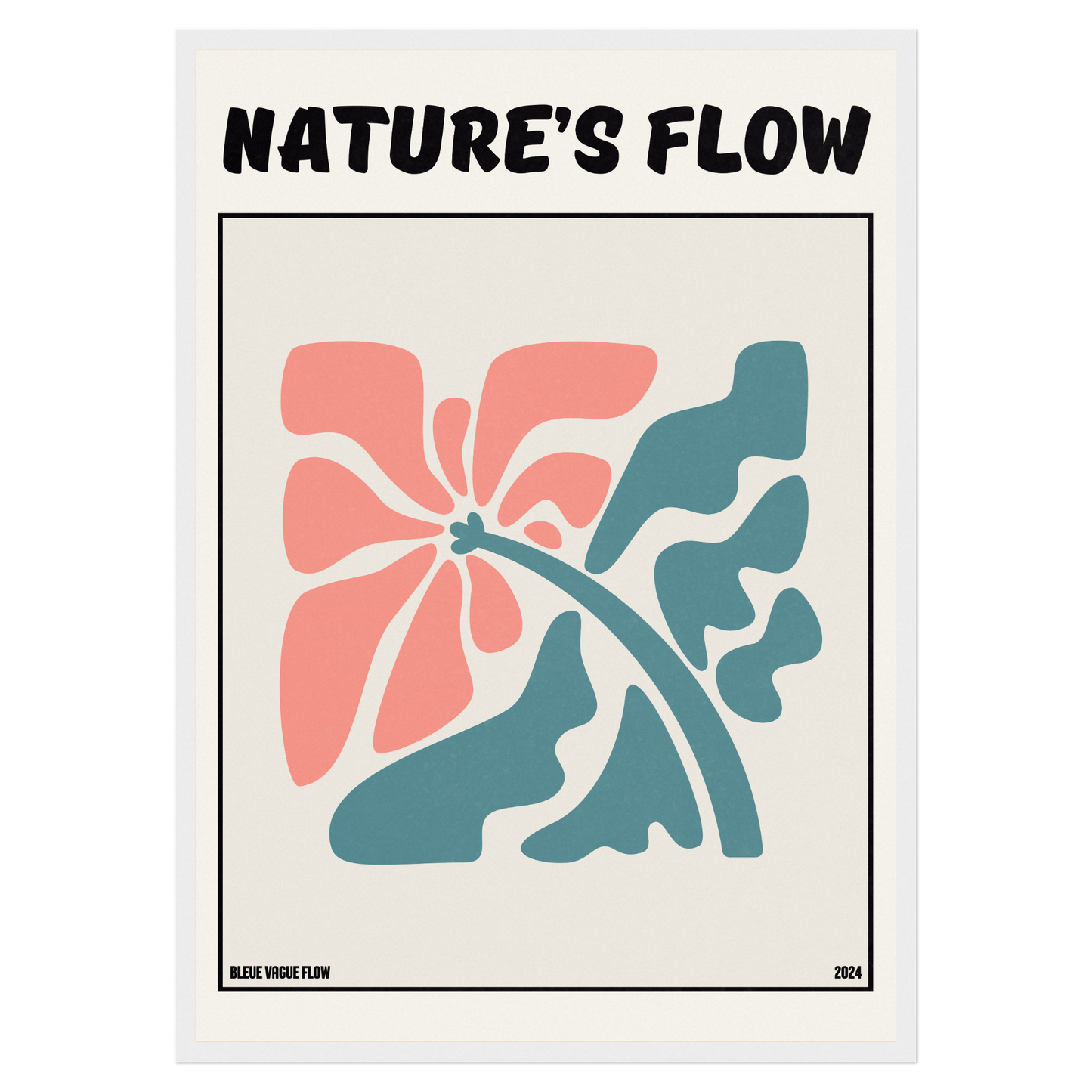 Poster Flower's Flow - Éclosion Carmine Memoria Club