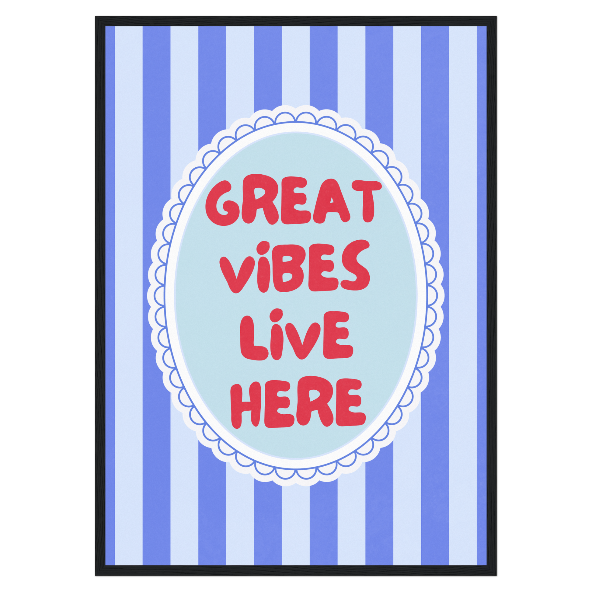 Great Vibes Live Here Memoria Club Print Material