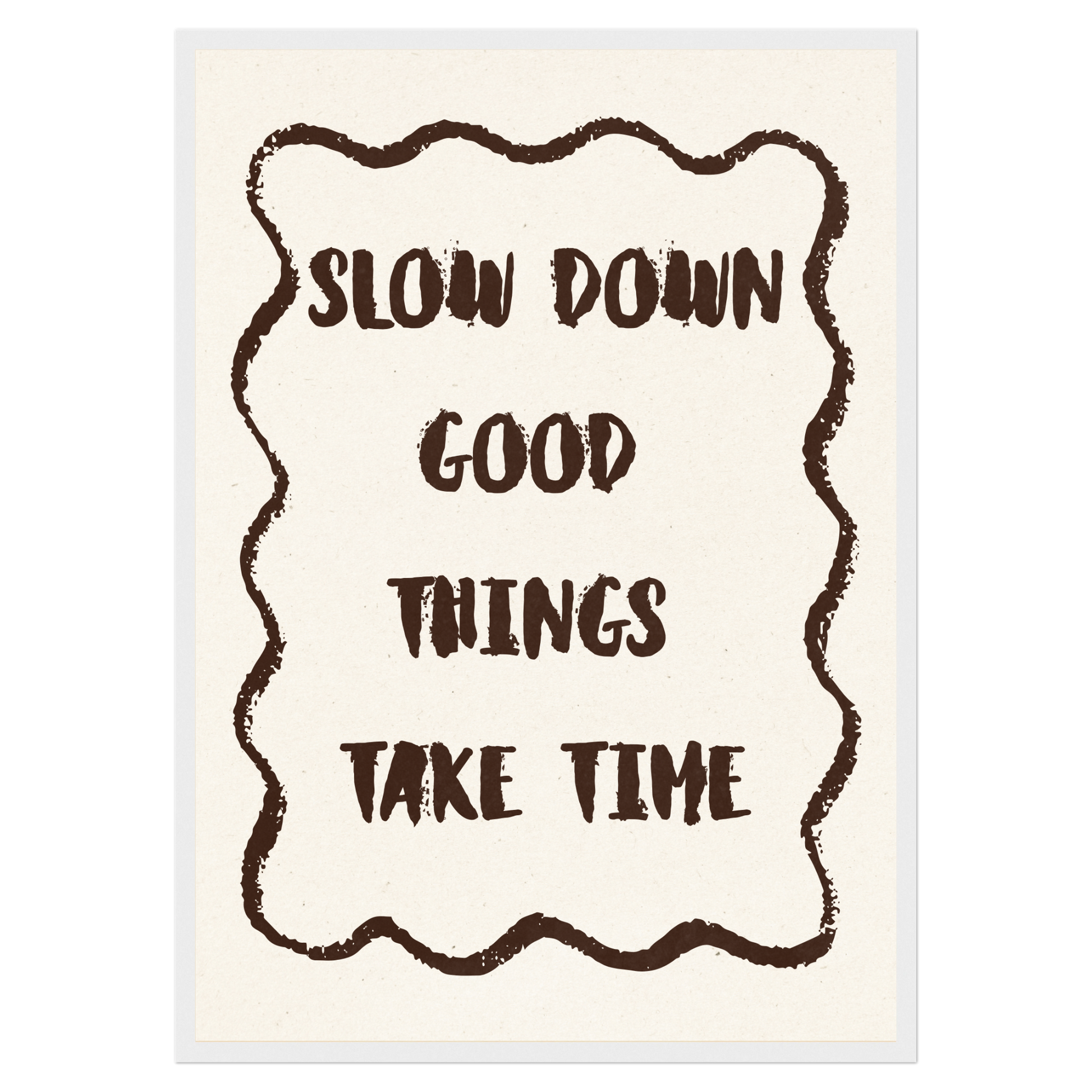 Slow Down Memoria Club Print Material