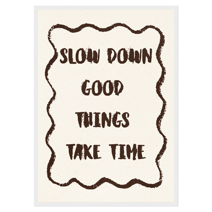 Slow Down Memoria Club Print Material
