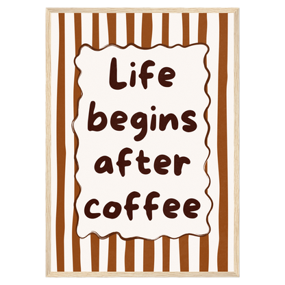 Life Begins After Coffee Memoria Club Print Material