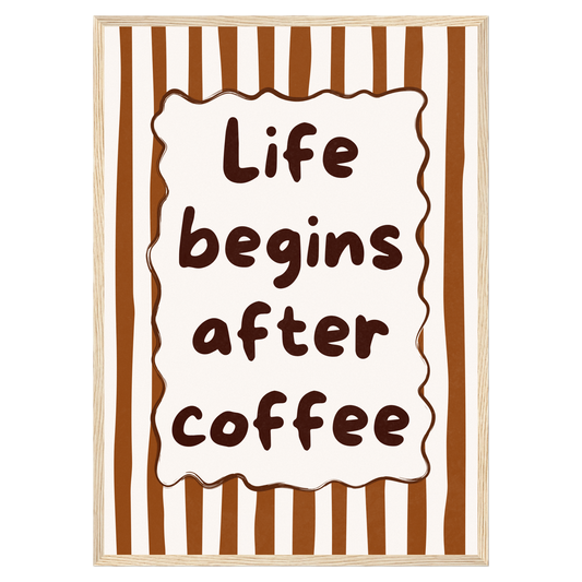 Life Begins After Coffee Memoria Club Print Material
