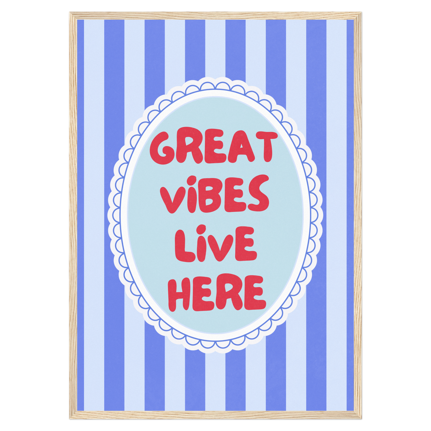 Great Vibes Live Here Memoria Club Print Material