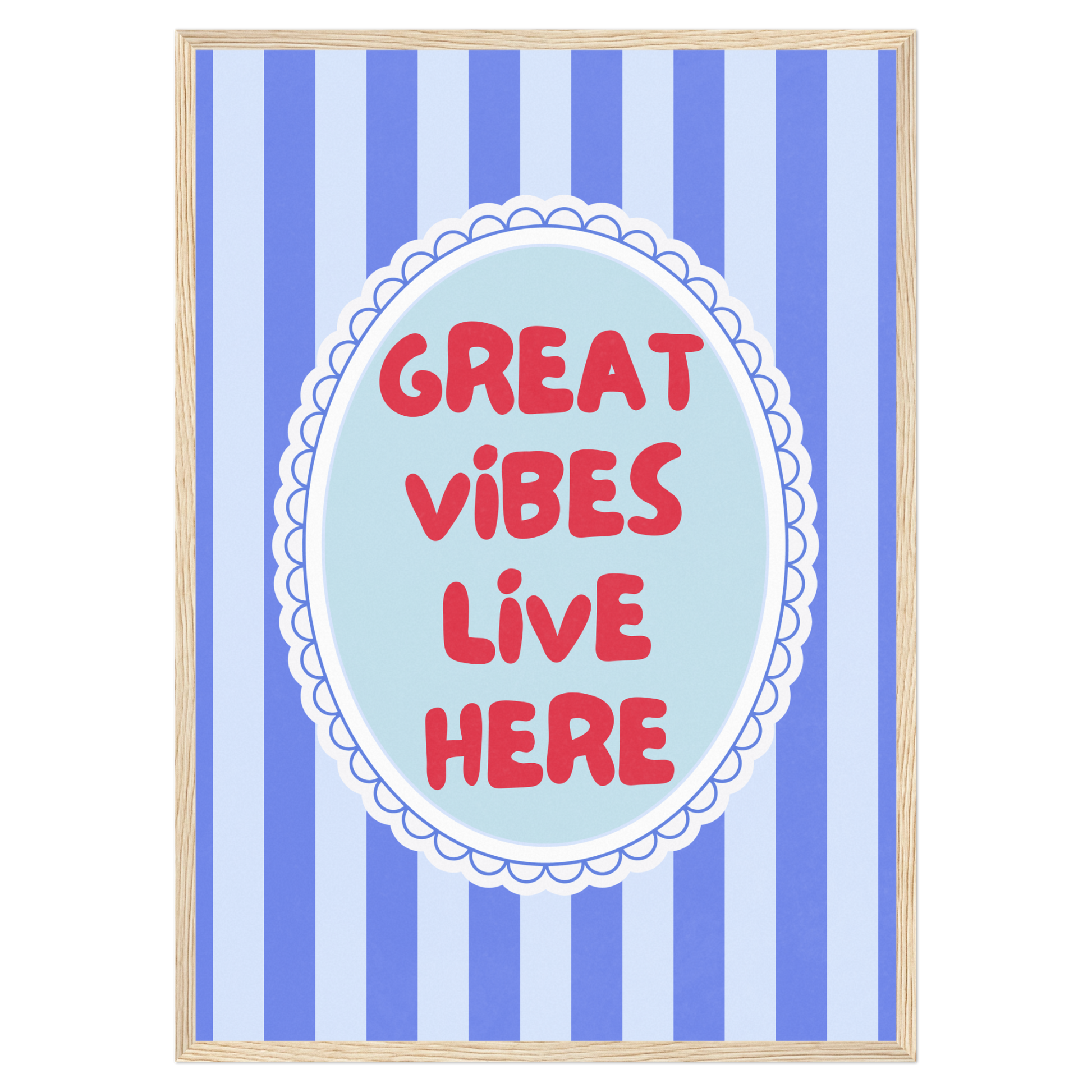 Great Vibes Live Here Memoria Club Print Material