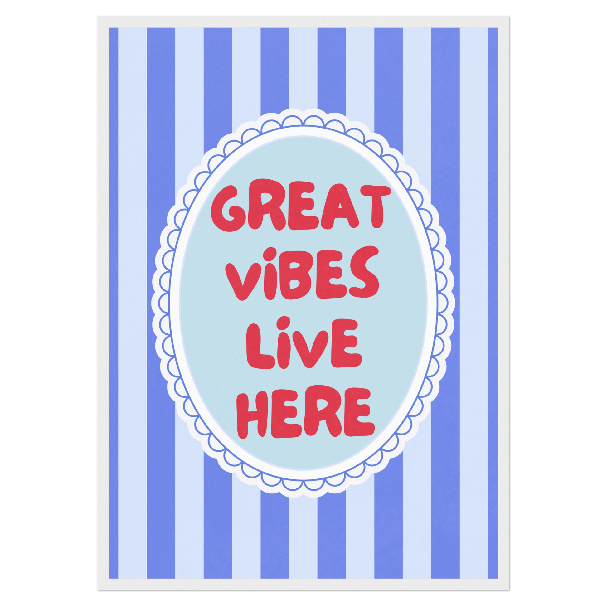 Great Vibes Live Here Memoria Club Print Material