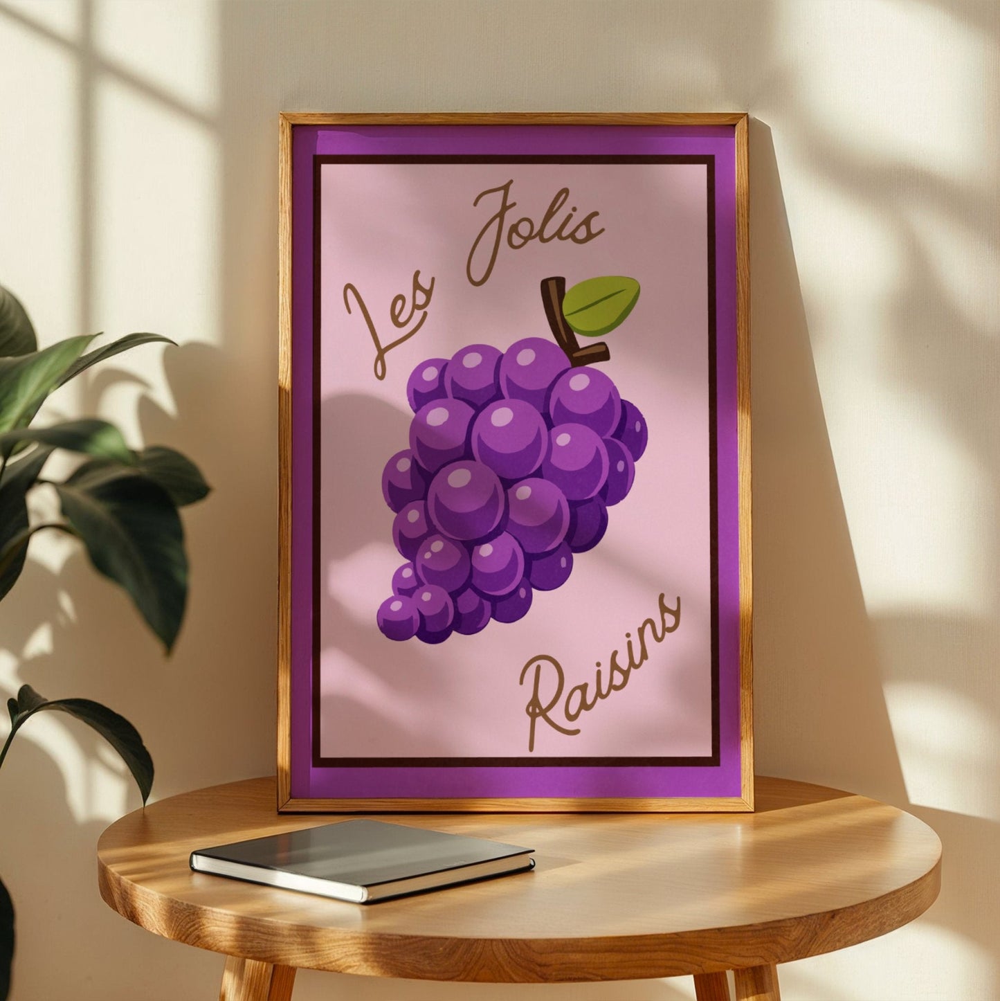 Les Jolis Raisins Memoria Club Poster Vintage