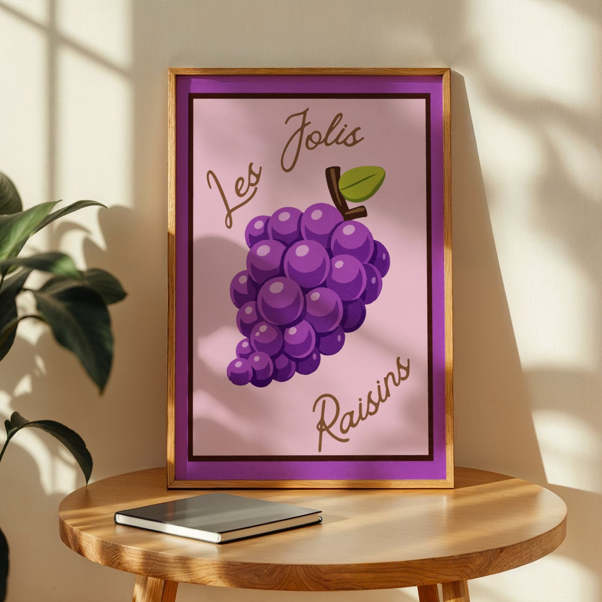 Les Jolis Raisins Memoria Club Poster Vintage