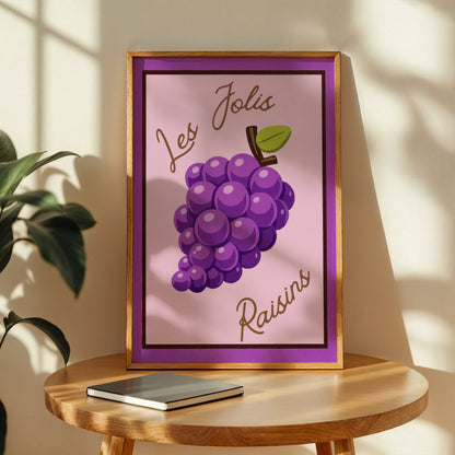 Les Jolis Raisins Memoria Club Poster Vintage