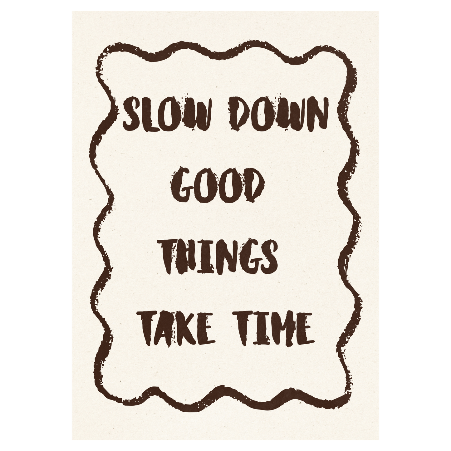 Slow Down Memoria Club Print Material