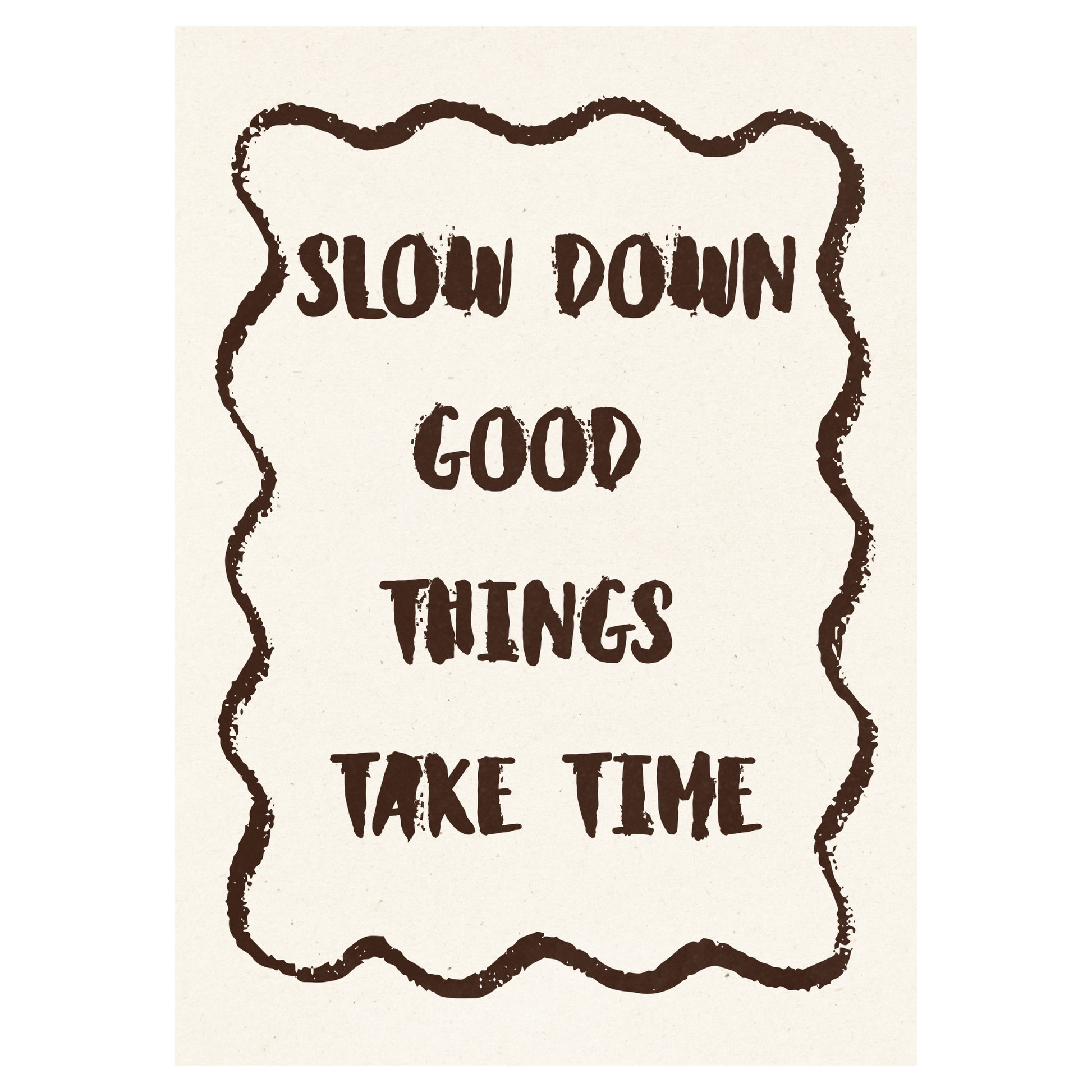 Slow Down Memoria Club Print Material