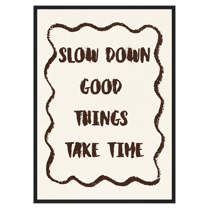 Slow Down Memoria Club Print Material