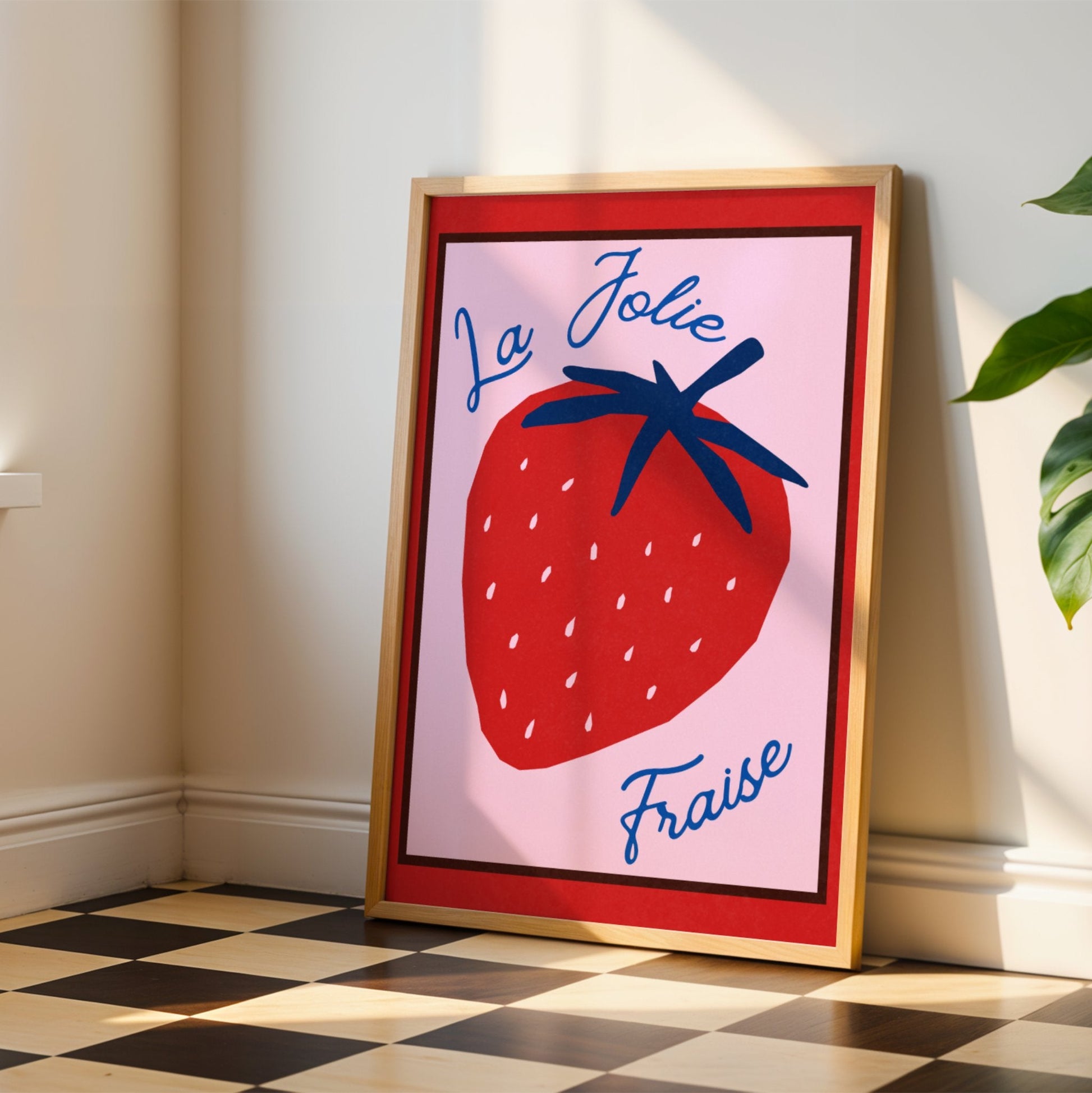 La Jolie Fraise Memoria Club Poster Vintage