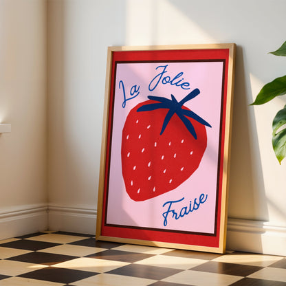 La Jolie Fraise Memoria Club Poster Vintage