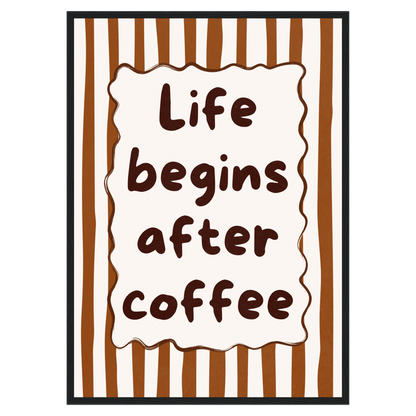 Life Begins After Coffee Memoria Club Print Material