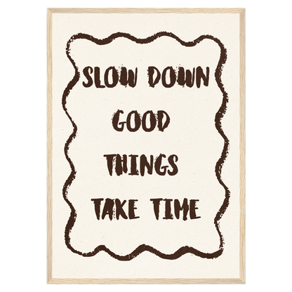 Slow Down Memoria Club Print Material