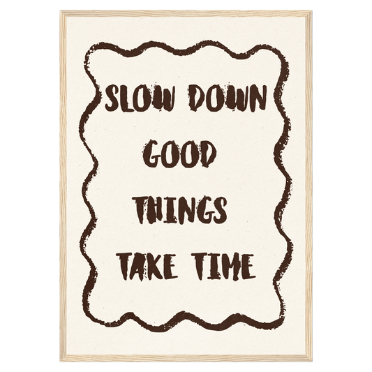 Slow Down Memoria Club Print Material