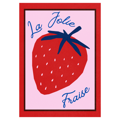 La Jolie Fraise Memoria Club Poster Vintage