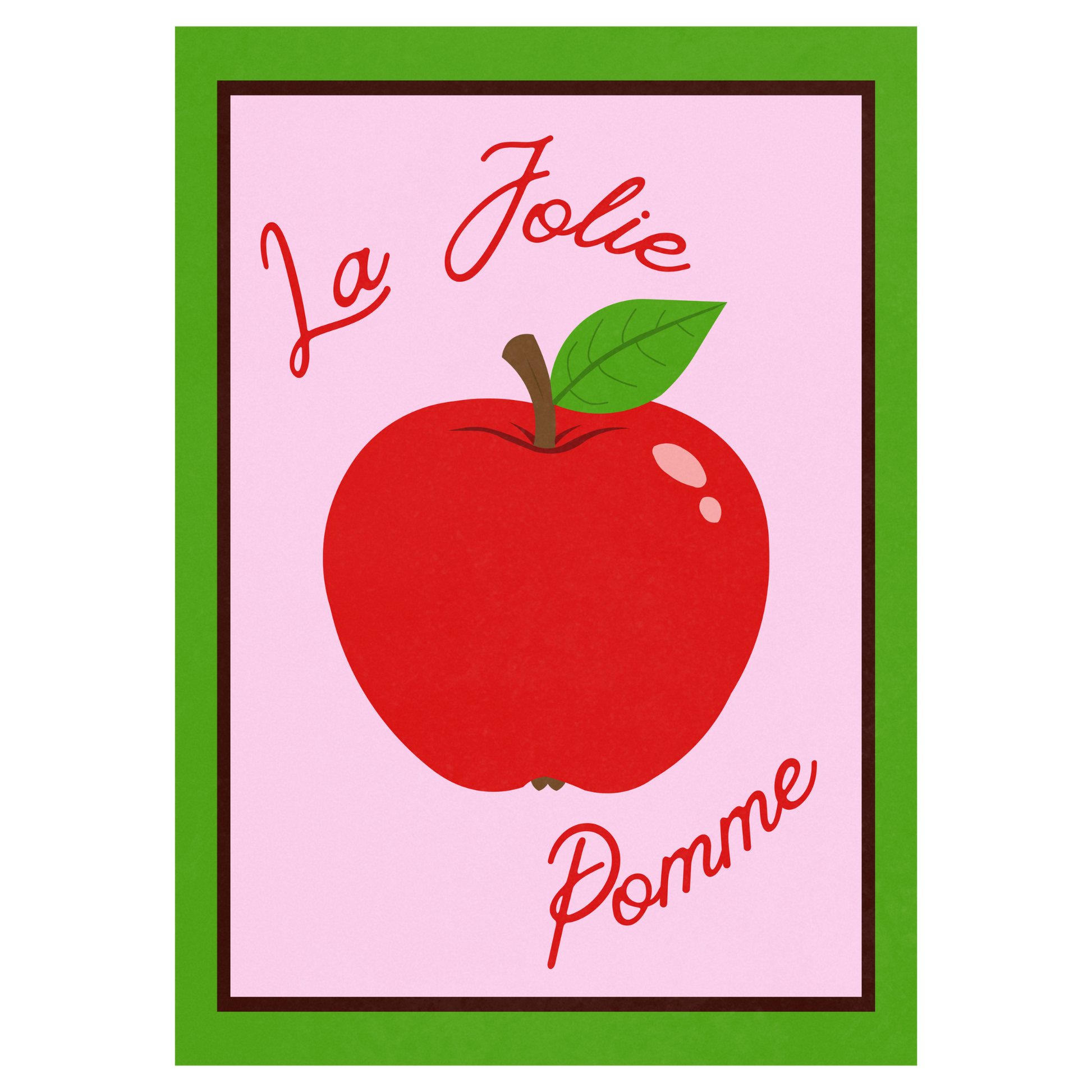La Jolie Pomme Memoria Club Poster Vintage