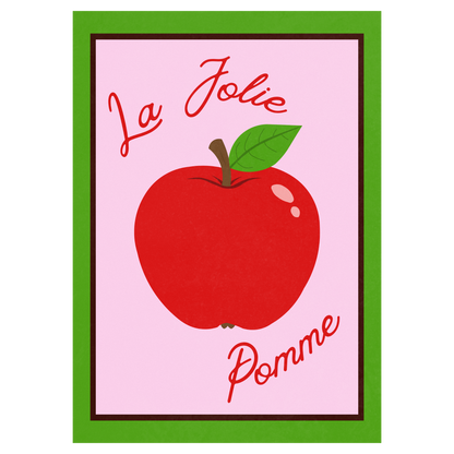 La Jolie Pomme Memoria Club Poster Vintage