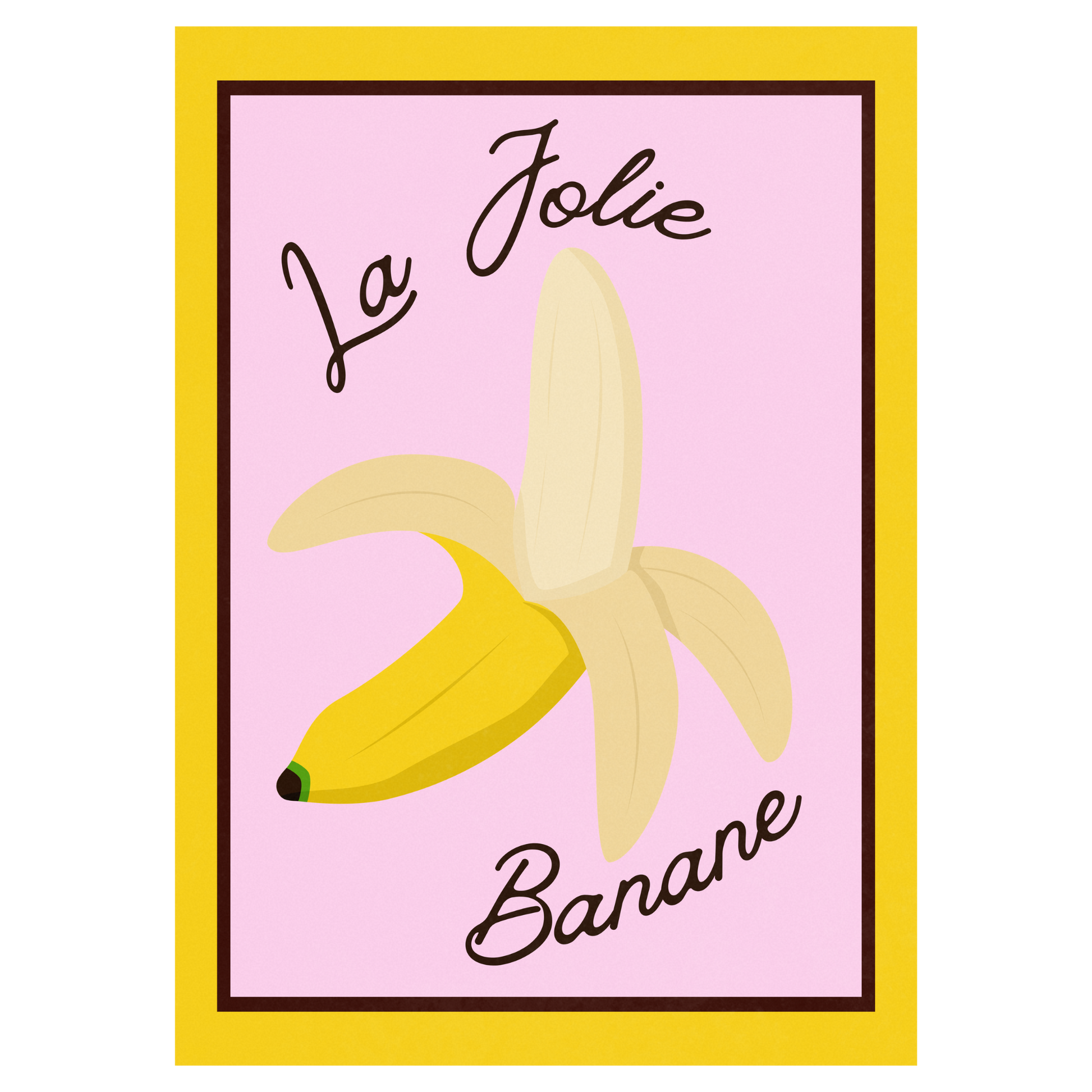 La Jolie Banane Memoria Club Poster Vintage