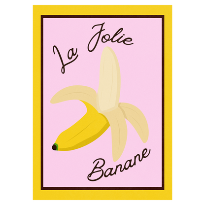 La Jolie Banane Memoria Club Poster Vintage