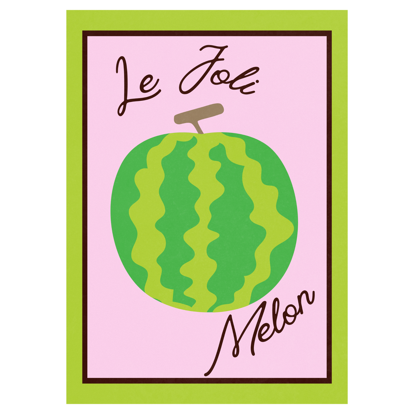 Le Joli Melon Memoria Club Poster Vintage