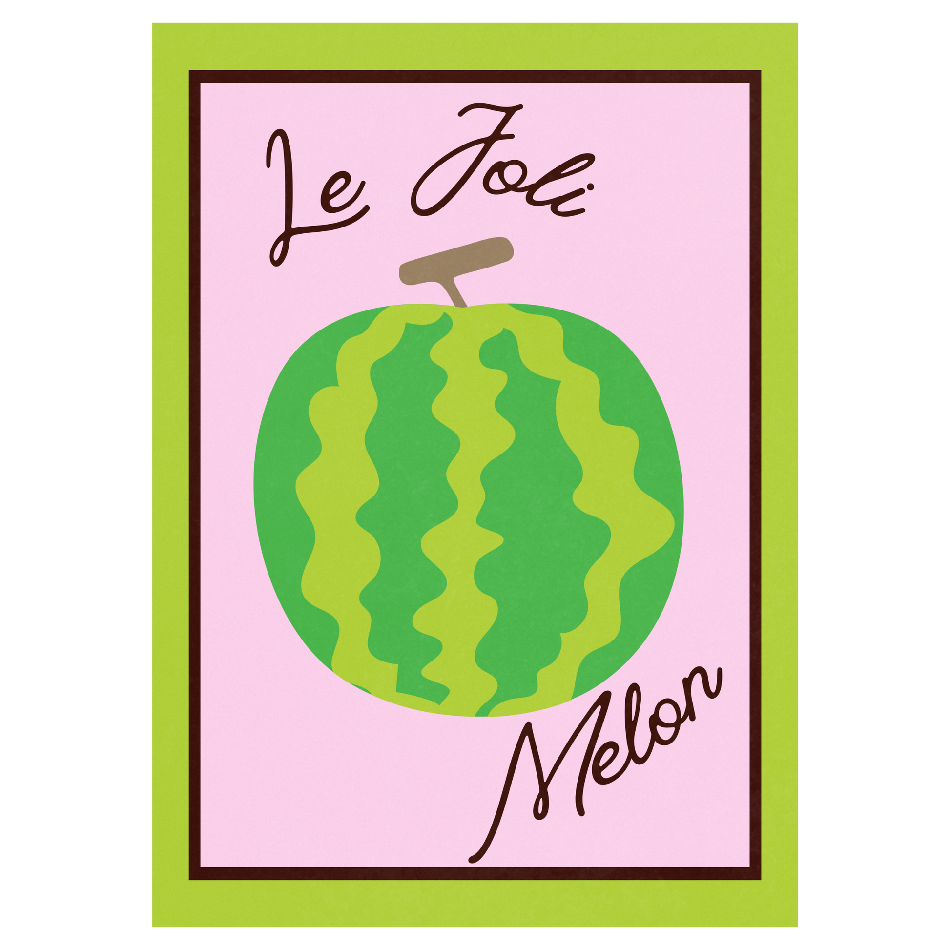 Le Joli Melon Memoria Club Poster Vintage