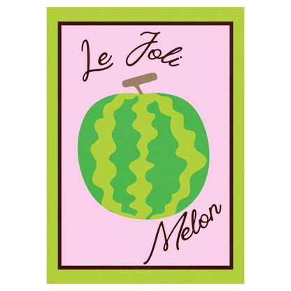 Le Joli Melon Memoria Club Poster Vintage