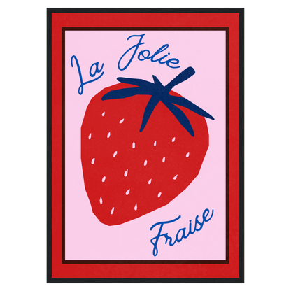 La Jolie Fraise Memoria Club Poster Vintage