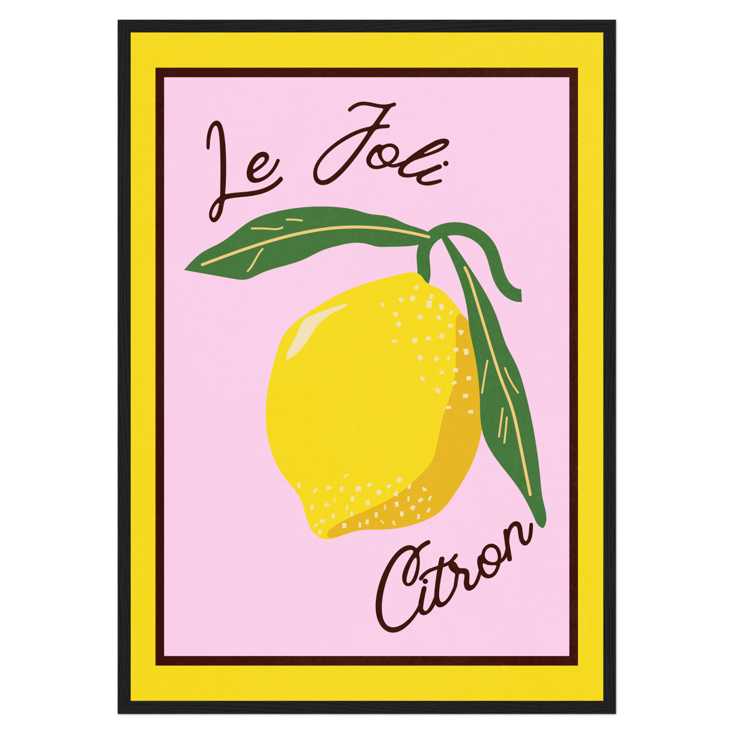 Le Joli Citron Memoria Club Poster Vintage
