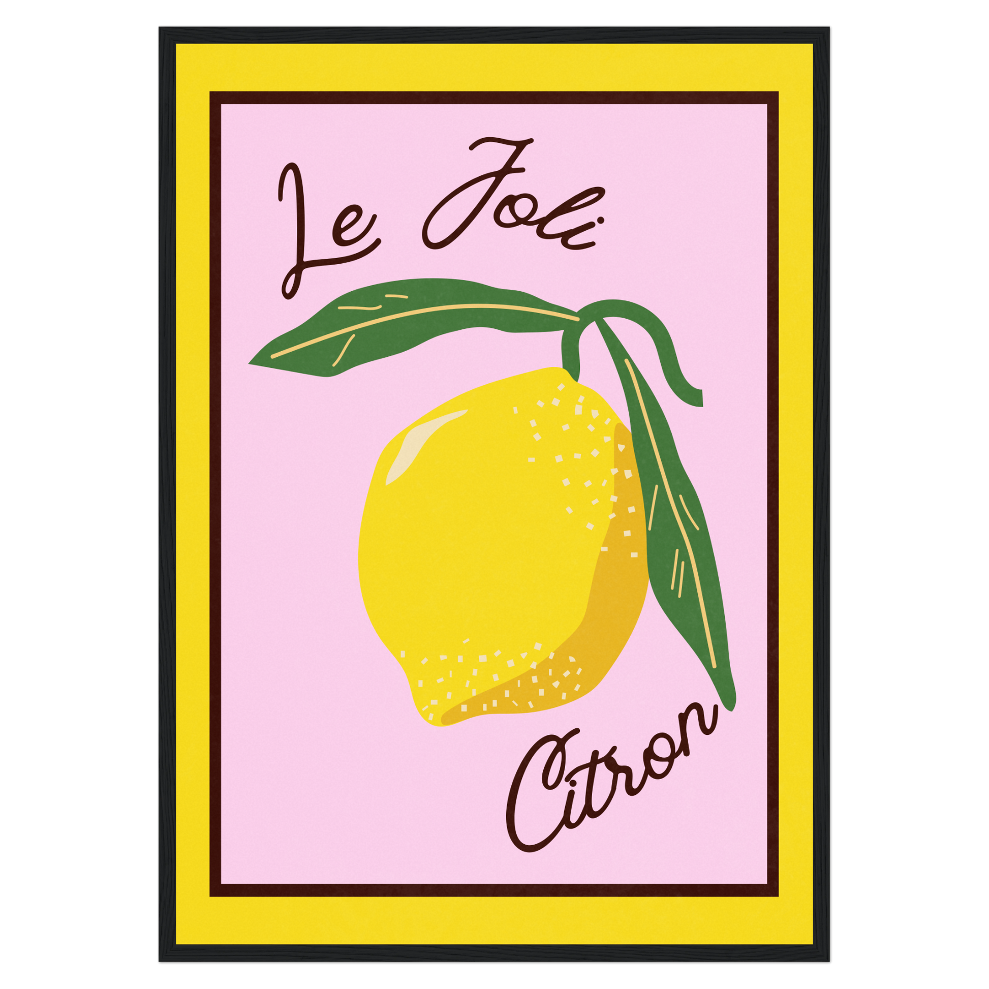 Le Joli Citron Memoria Club Poster Vintage