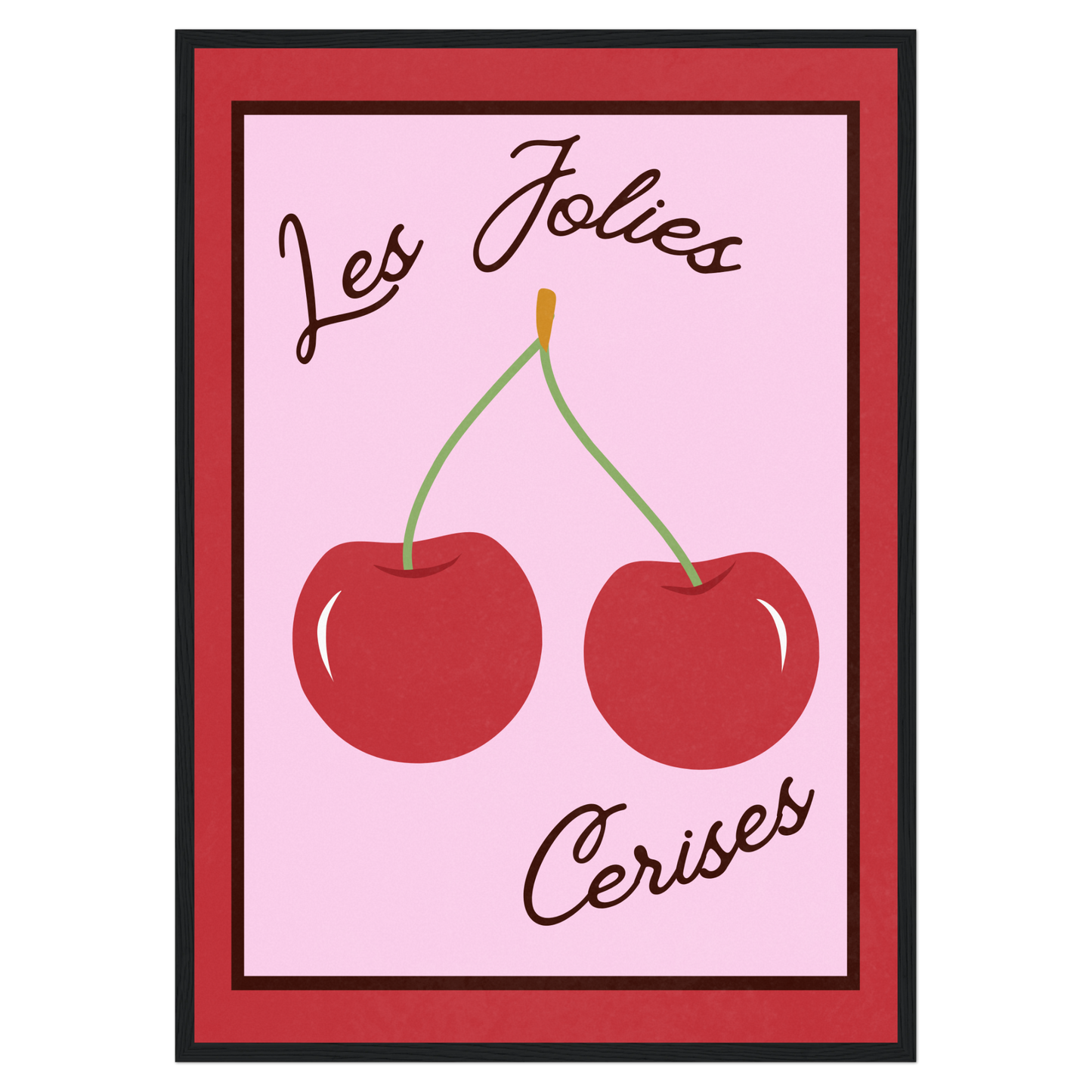 Les Jolies Cerises Memoria Club Poster Vintage