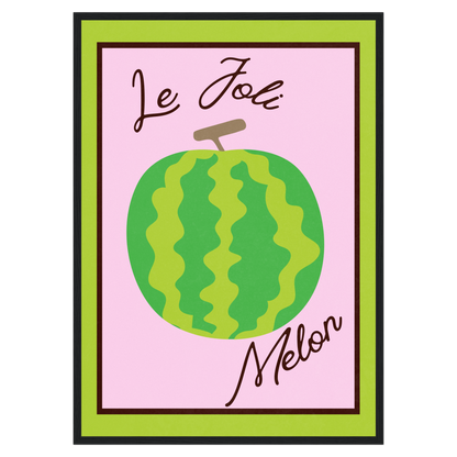 Le Joli Melon Memoria Club Poster Vintage