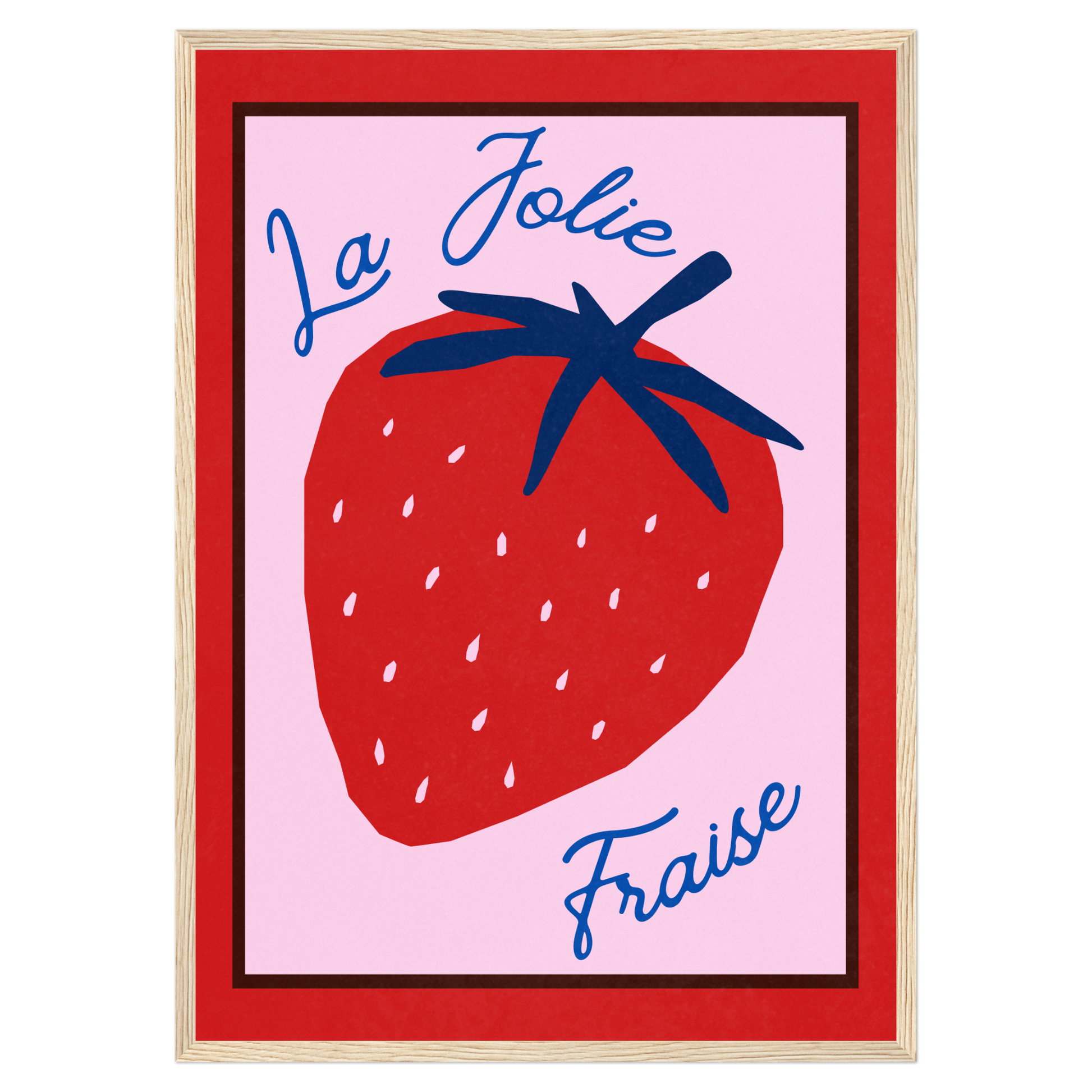 La Jolie Fraise Memoria Club Poster Vintage
