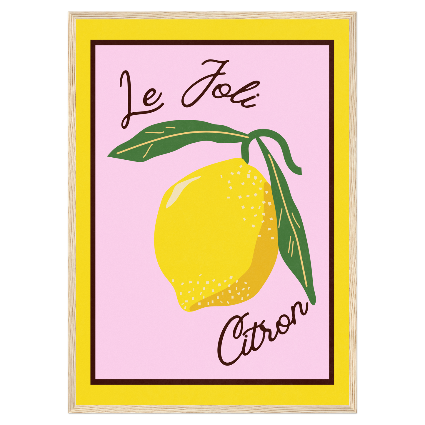 Le Joli Citron Memoria Club Poster Vintage