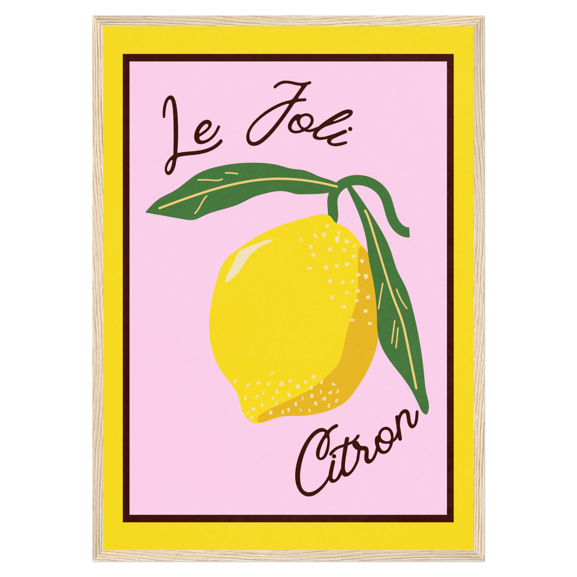 Le Joli Citron Memoria Club Poster Vintage