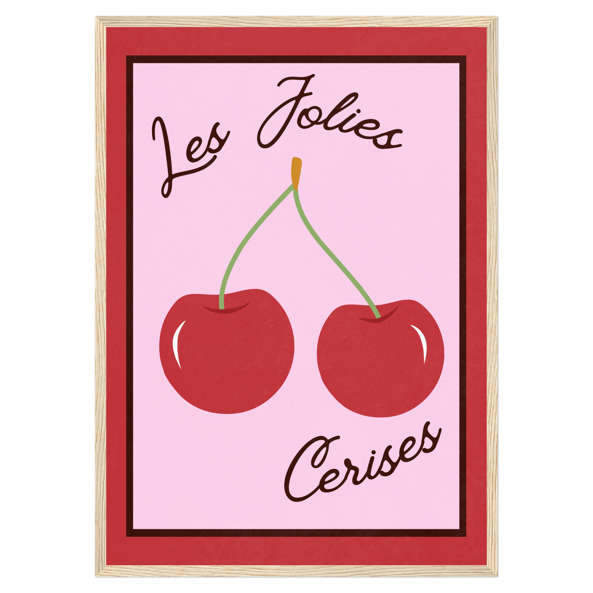 Les Jolies Cerises Memoria Club Poster Vintage
