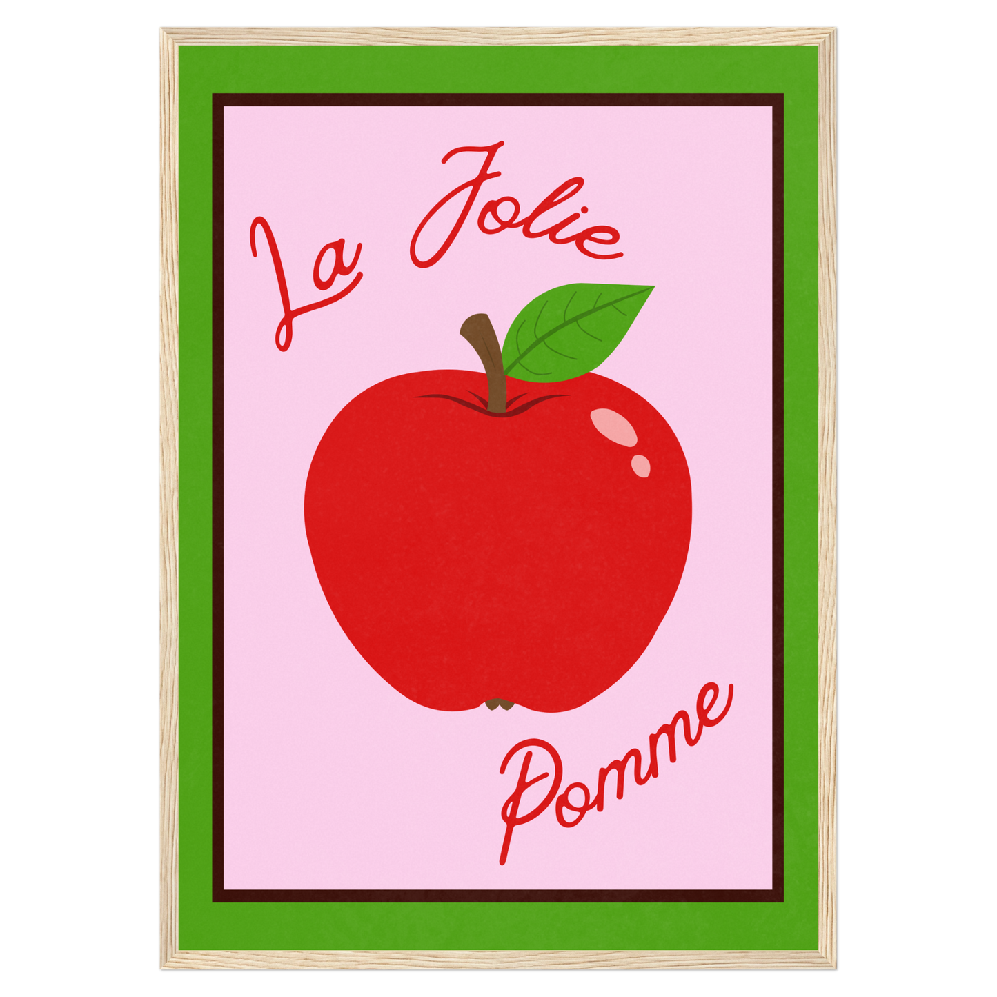 La Jolie Pomme Memoria Club Poster Vintage