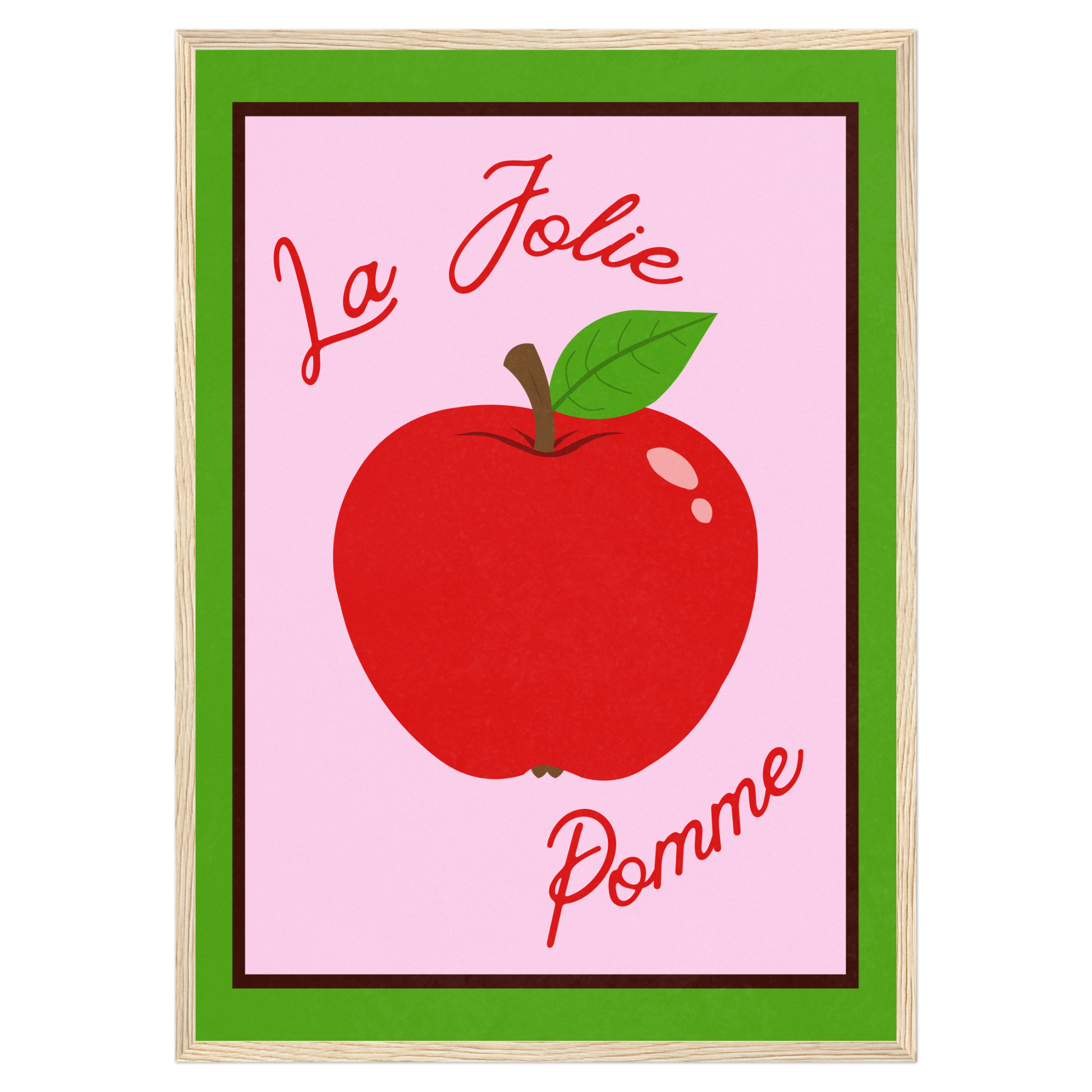 La Jolie Pomme Memoria Club Poster Vintage