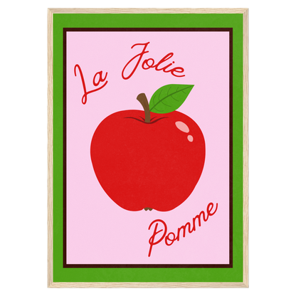 La Jolie Pomme Memoria Club Poster Vintage