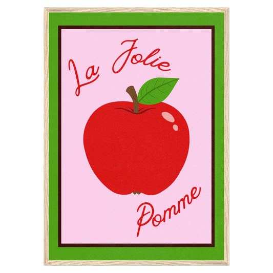 La Jolie Pomme Memoria Club Poster Vintage