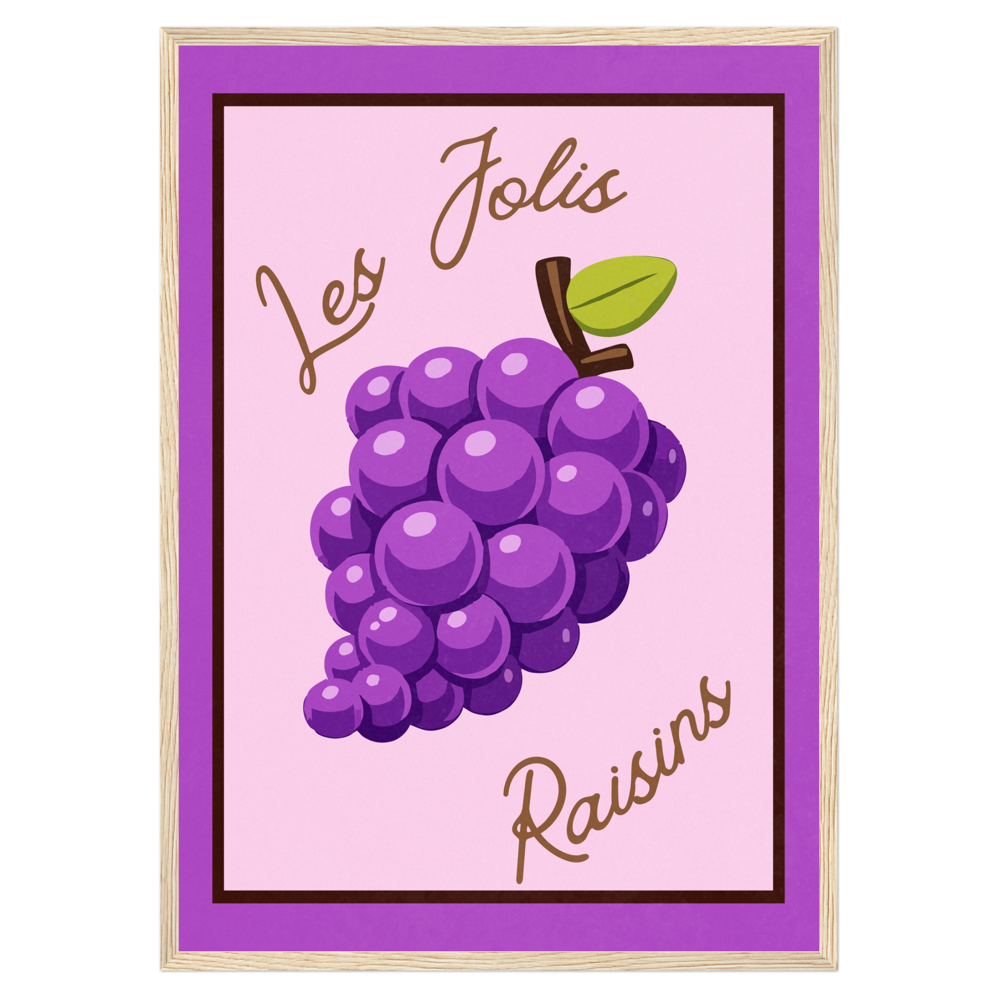 Les Jolis Raisins Memoria Club Poster Vintage