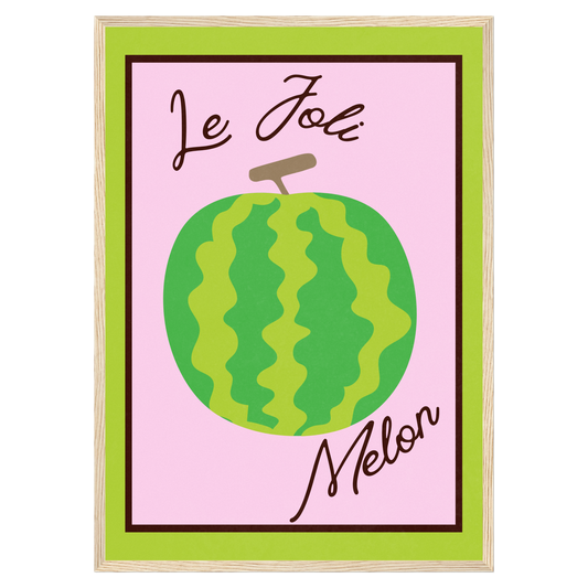 Le Joli Melon Memoria Club Poster Vintage
