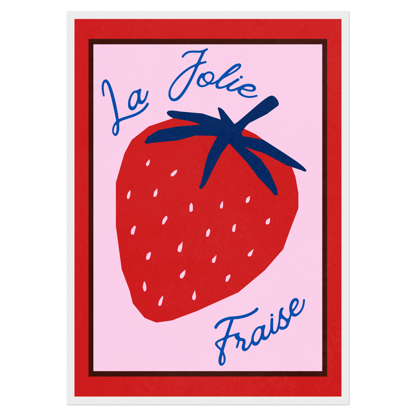 La Jolie Fraise Memoria Club Poster Vintage