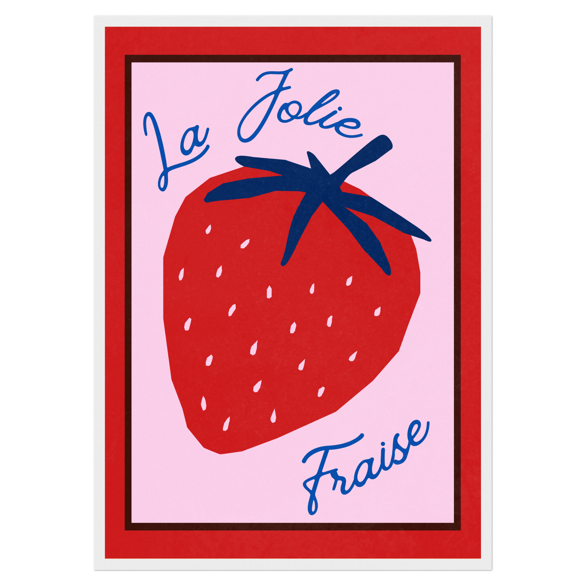 La Jolie Fraise Memoria Club Poster Vintage
